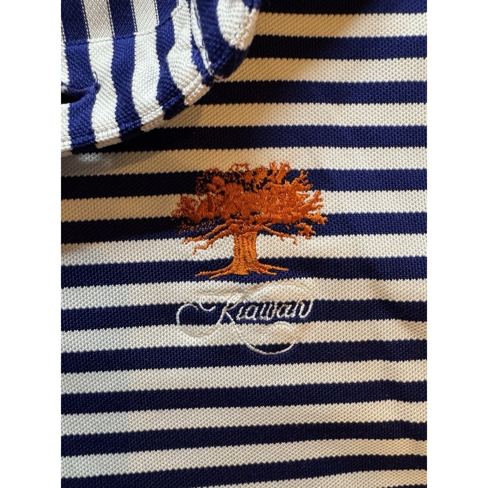 RLX Ralph Lauren Men Kiawah Island Ocean Course Striped Golf Polo‎ Shirt Navy XL - Picture 2 of 5